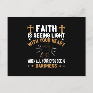 Carte Postale Religion - La Foi Est Lumière Dans Votre Coeur