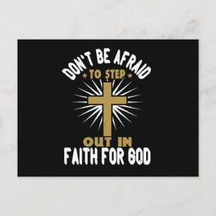 Carte Postale Religion - N'ayez pas peur de sortir dans la foi
