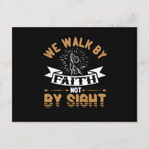 Carte Postale Religion - Nous marchons par la foi et non par la