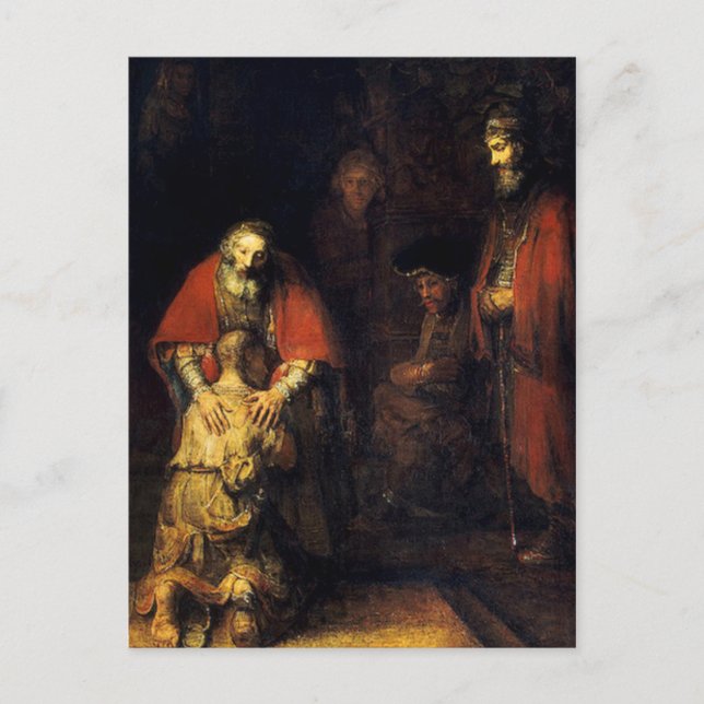 Carte Postale Rembrandt - Le retour du fils prodigue (Devant)