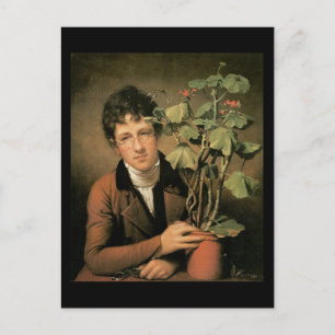 Carte Postale Rembrandt Peale Rubens Peale avec du géranium