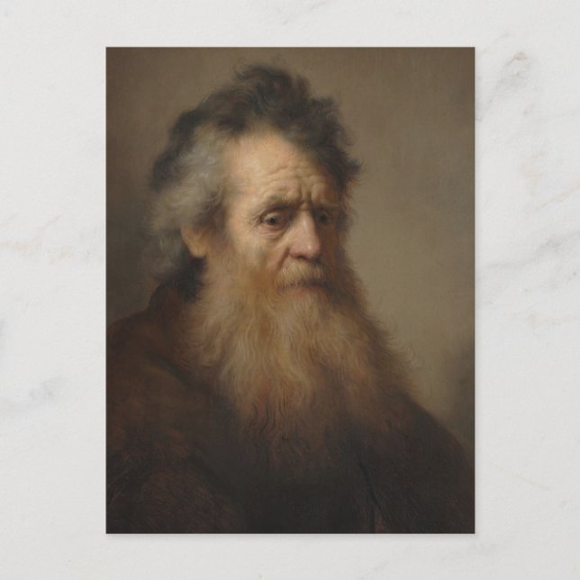 Carte Postale Rembrandt Portrait d'un vieil homme 1632 (Devant)