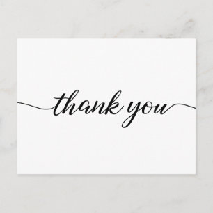 Carte Postale Remerciement aux clients de l'entreprise simple sa