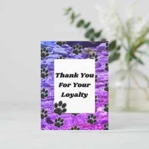 Carte Postale Remerciement aux clients pour les soins aux animau