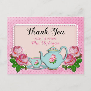 Carte Postale Remerciement de Fête de Mariage de Style Cottage A