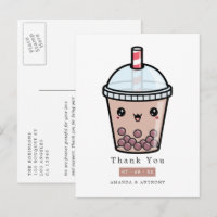 Remerciement de mariage floral aquarelle au chocol