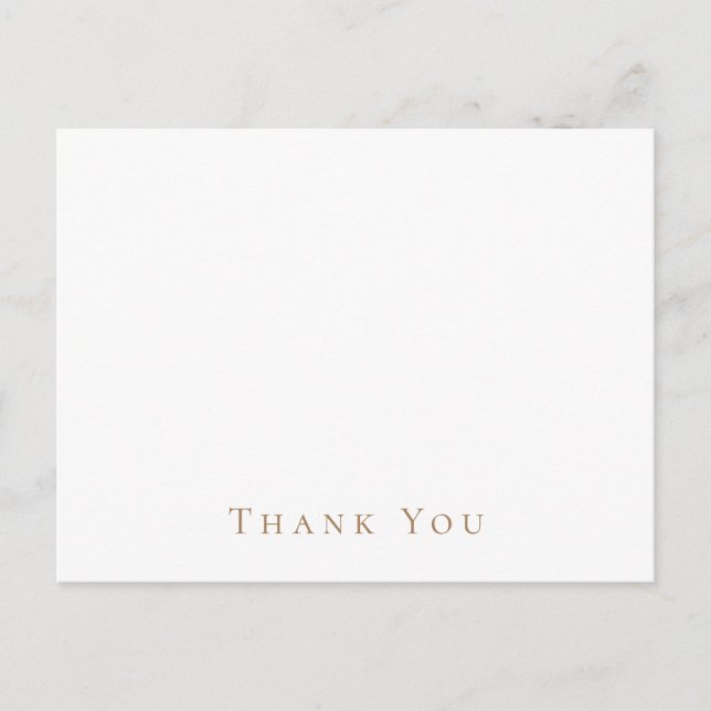 Carte Postale Remerciement de Mariage Simple (Devant)