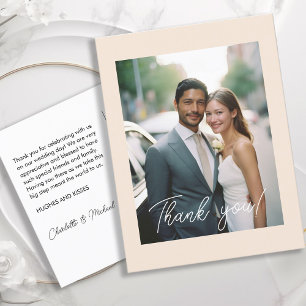 Carte Postale Remerciement manuscrit pour un mariage 1 Photo