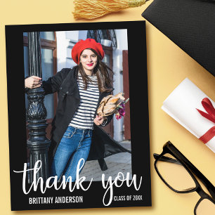 Carte Postale Remerciements de remise de diplômes moderne Photo 