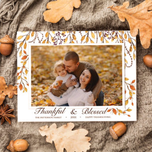 Carte Postale Remerciements et Bénédiction Bon thanksgiving Chut