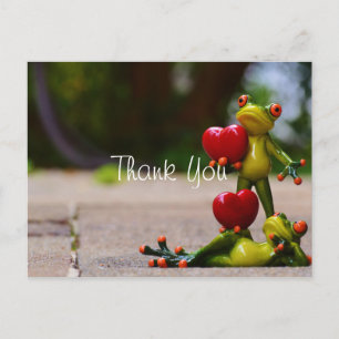 Carte Postale Remerciements Mariage Grenouilles Drôles