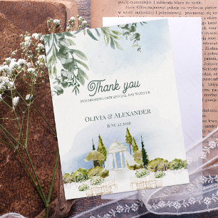 Carte Postale Remerciements pour le Mariage au Pavillon du Jardi