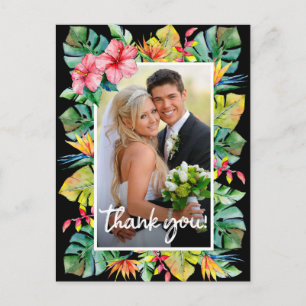 Carte Postale Remerciements pour mariage   Photo avec frontière 