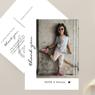 Carte Postale Remerciements pour une fête d'anniversaire photo m