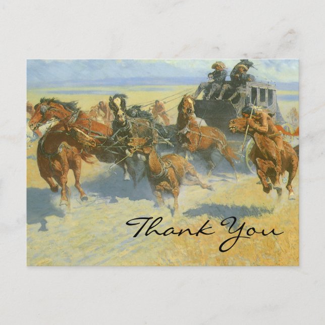 Carte Postale Remington's Downing the Nigh Leader (Devant)