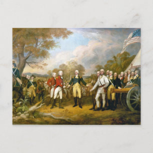 Carte Postale Remise du général Burgoyne par John Trumbull