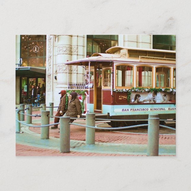 Carte Postale Remorquage du téléphérique (Devant)