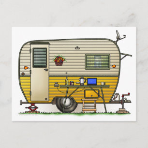 Carte Postale Remorque Camper Aloha