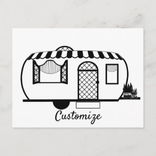 Carte Postale Remorque caravane arrondie Thunder_Cove