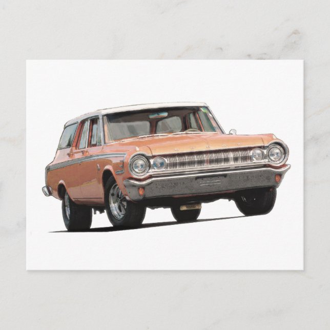 Carte Postale Remorque de la station Dodge Blue 1964. (Devant)