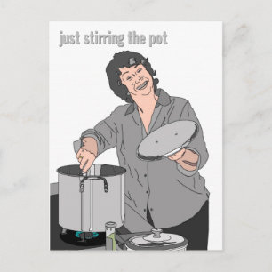 carte postale "remuer la marmite"
