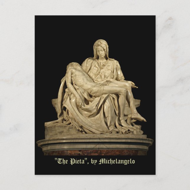 Carte Postale Renaissance classique de la Pieta de Michel-Ange (Devant)