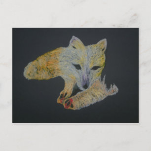 Carte Postale renard arctique