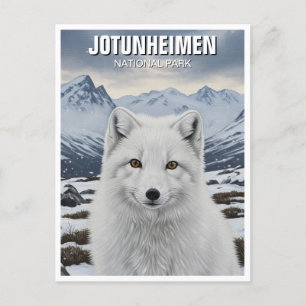 Carte Postale Renard arctique dans le parc national de Jotunheim