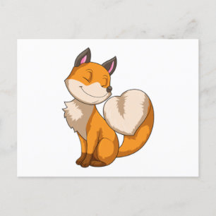 Carte Postale Renard avec coeur