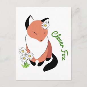 Carte Postale Renard intelligent