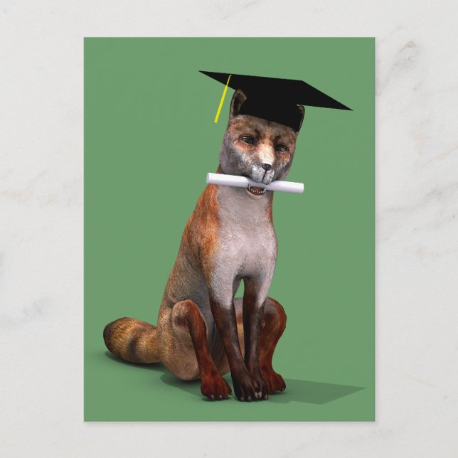 Carte Postale Renard le plus intelligent de la ville (Devant)