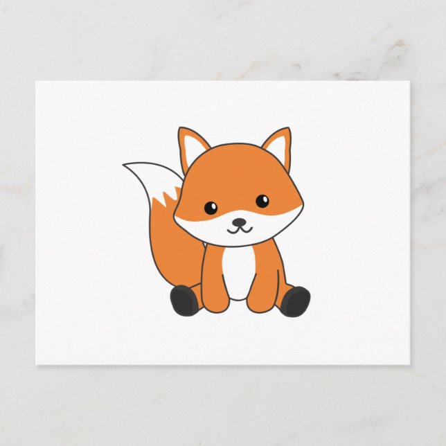 Carte Postale Renard mou Forêt Renard rouge renard (Devant)