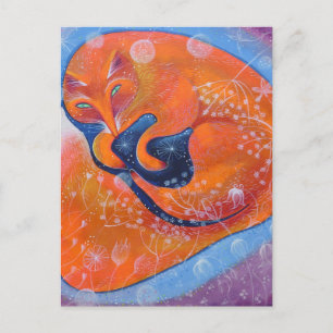 Carte Postale Renard rouge.