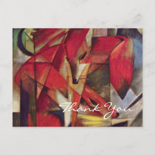 Carte Postale Renards de Franz Marc