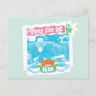 Carte Postale Rencontre-moi au Central Perk Graphique Neon