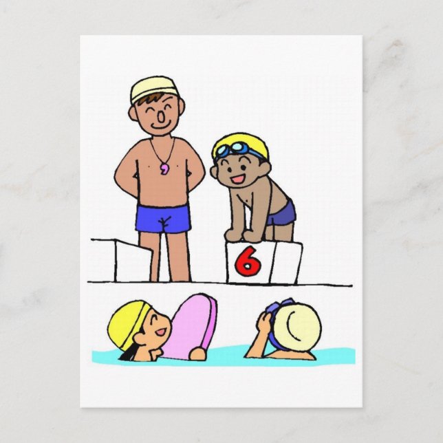 Carte Postale Rencontrez la natation scolaire (Devant)