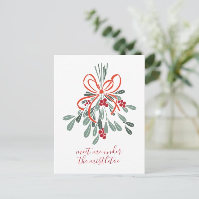Carte Postale Rencontrez-moi sous la Mistletoe (Debout devant)