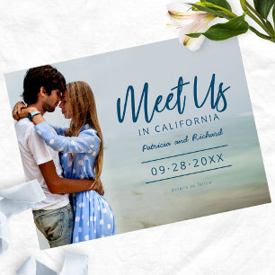 Carte Postale Rencontrez-Nous Dans Mariage Destination Enregistr