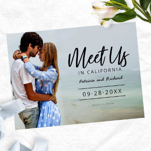 Carte Postale Rencontrez-Nous Lors De La Photo De Save The Date
