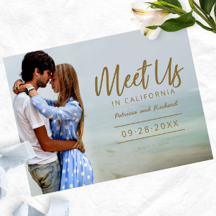 Carte Postale Rencontrez-Nous Lors D'un Mariage De Destination E