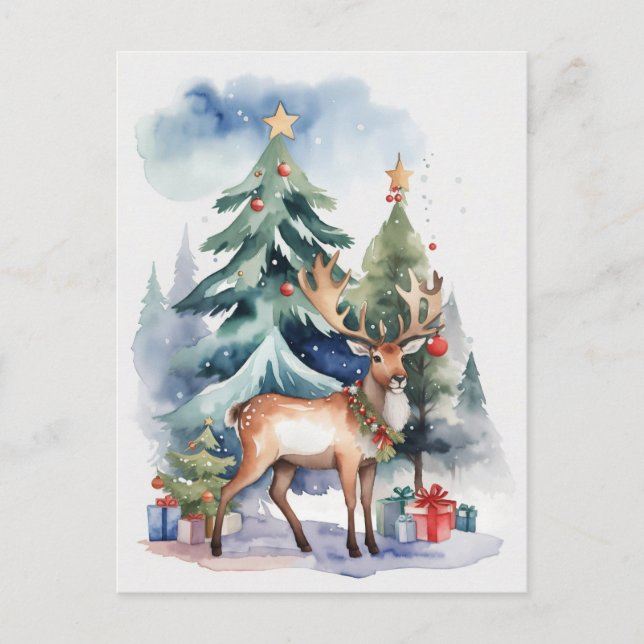 Carte Postale Rennes avec cadeaux (Devant)