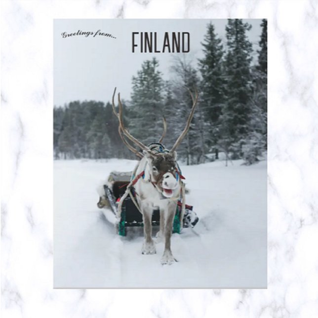 Carte Postale Rennes en Kittilä Laponie Finlande (Créateur téléchargé)