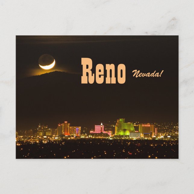 Carte postale Reno Nevada New Moon (Devant)