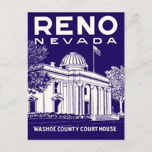 Carte Postale Reno Nevada vintage