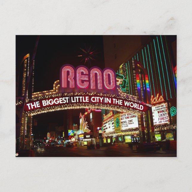 Carte postale Reno Plus Grande Petite Ville (Devant)