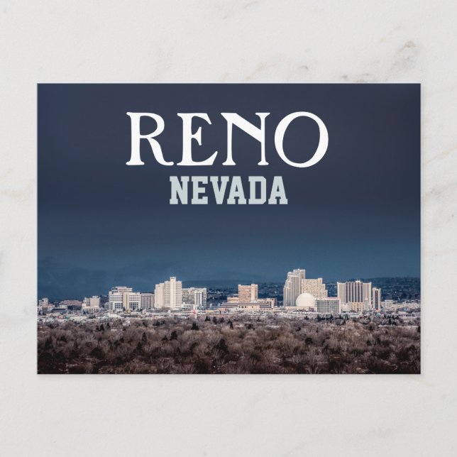 Carte postale Reno Skyline magnifique (Devant)