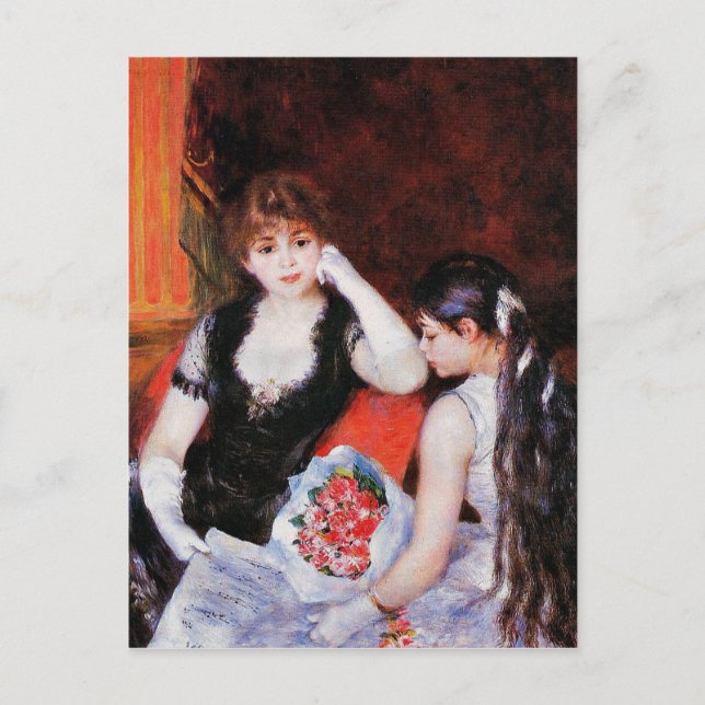 Carte Postale Renoir - Au Concert, Boîte à l'Opéra (Devant)