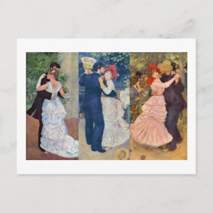Carte Postale Renoir - Danse dans la ville, le pays et la Bougiv