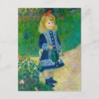 Renoir fille avec une canne d'arrosage