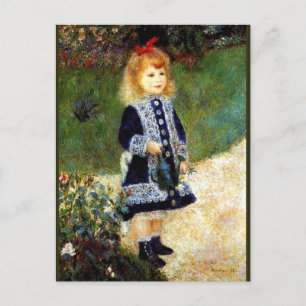 Carte Postale Renoir - Fille avec une canne d'arrosage,